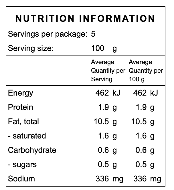 500g Marinated Mushroom (Gluten free by ingredients)