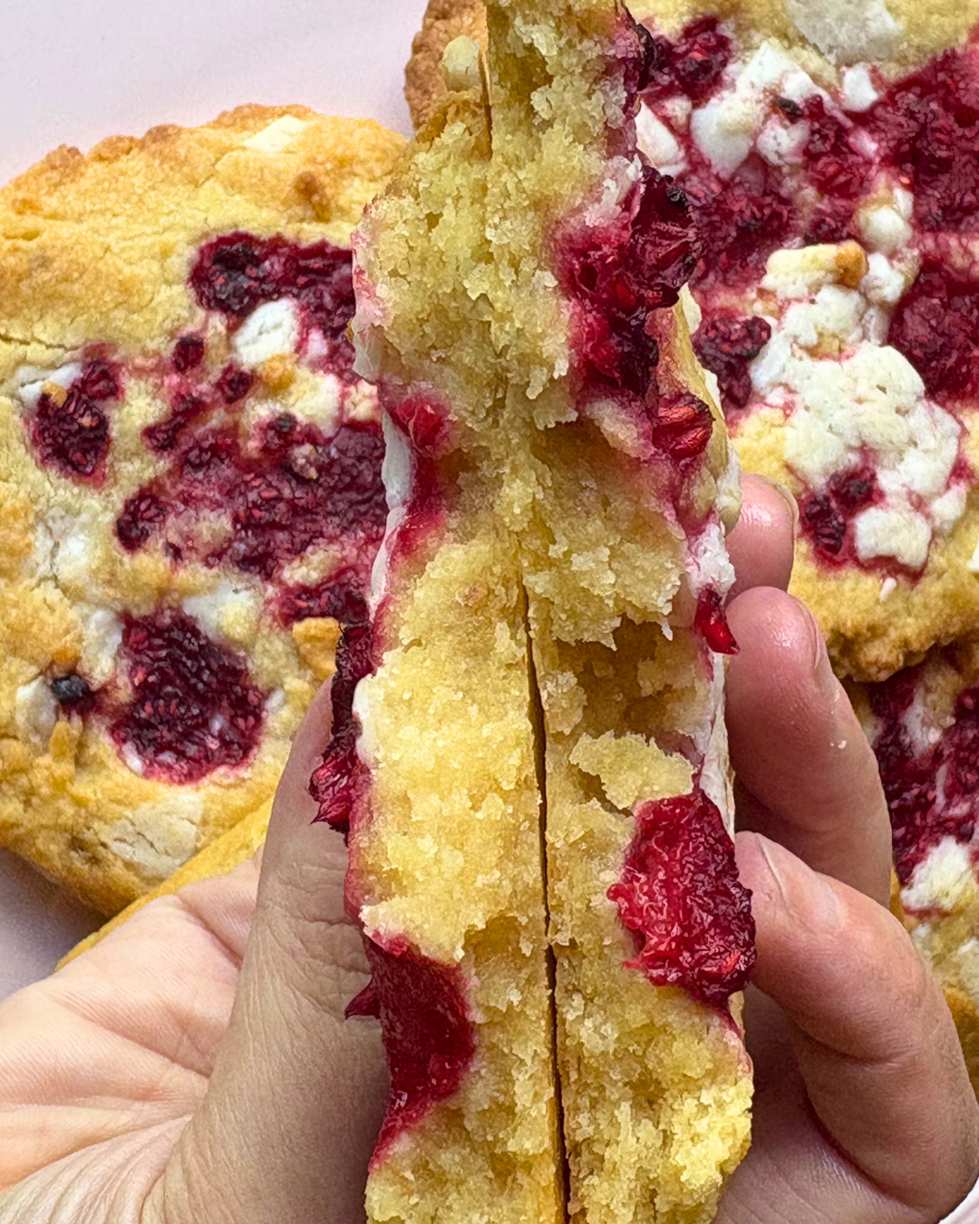 Sable Raspberry & White Chocolate Cookies (6 Pack)