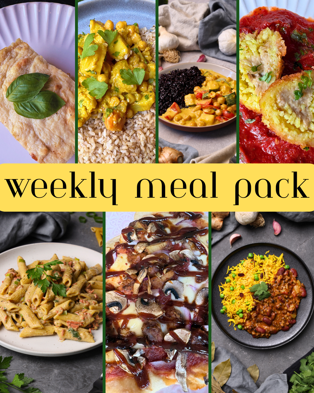 7 day weekly meal pack - save 20%!